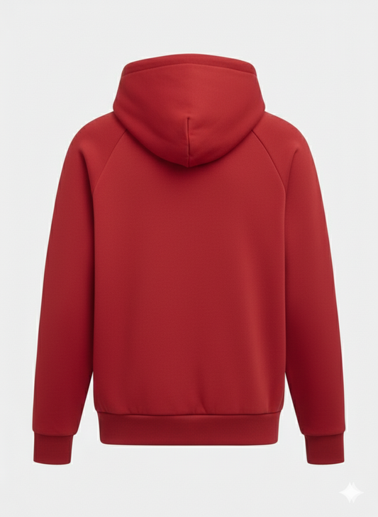 Premium red Raglan Hoodie