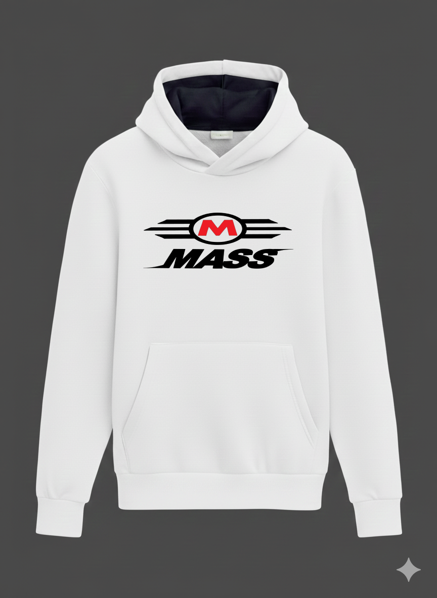 Premium White Raglan Hoodie