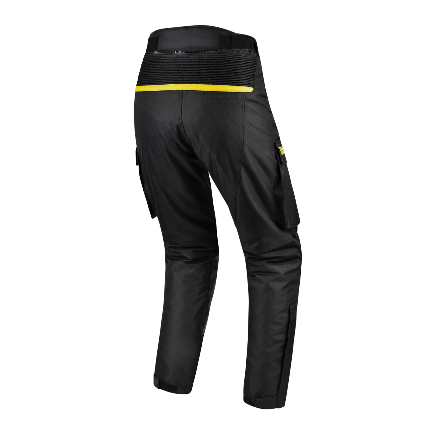Black Motorcycle Protective Riding Pants with Reflective Accents