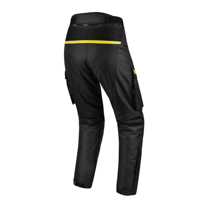 Black Motorcycle Protective Riding Pants with Reflective Accents
