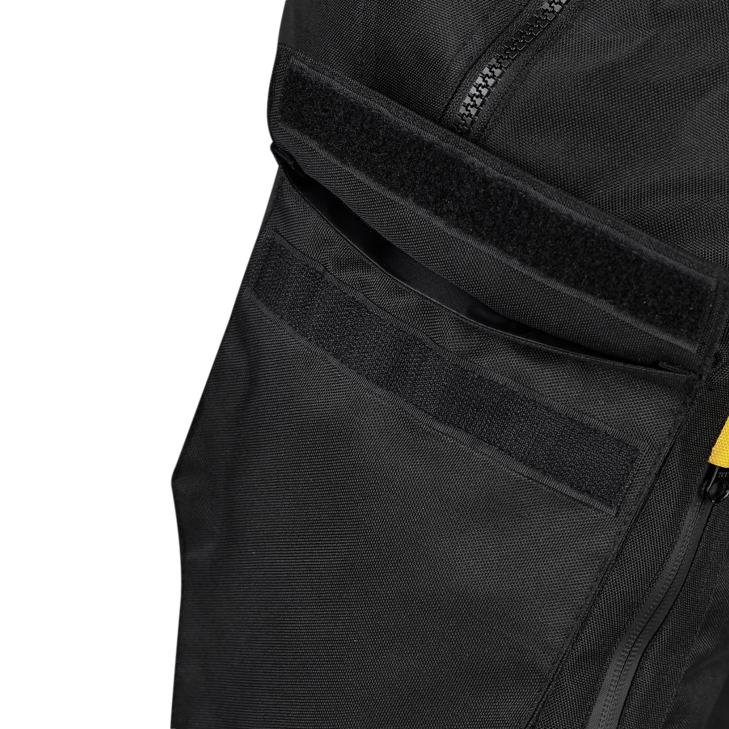 Black Motorcycle Protective Riding Pants with Reflective Accents