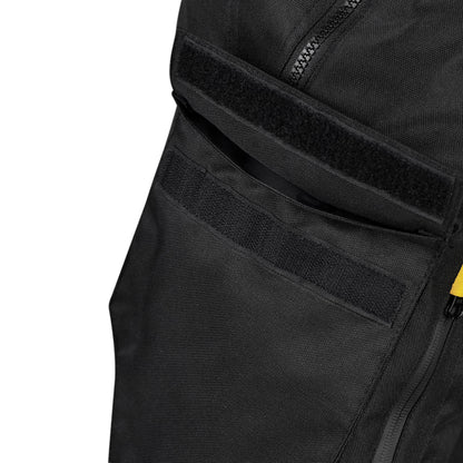 Black Motorcycle Protective Riding Pants with Reflective Accents