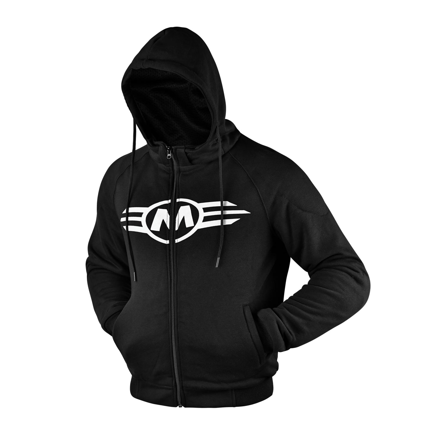 Black MotorCycle Protective Hoodie