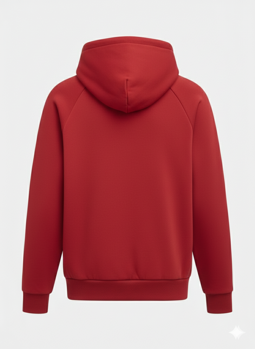 Premium red Raglan Hoodie