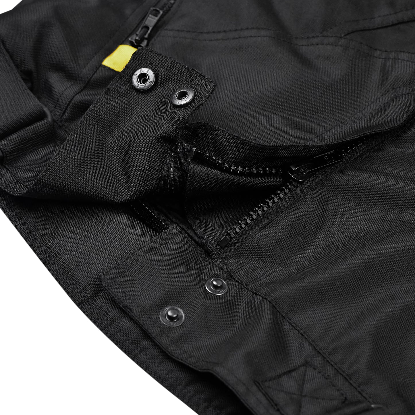 Black Motorcycle Protective Riding Pants with Reflective Accents